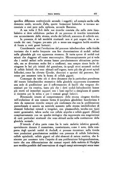 Folia medica periodico trimensile di patologia e clinica medica