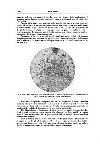 Folia medica periodico trimensile di patologia e clinica medica