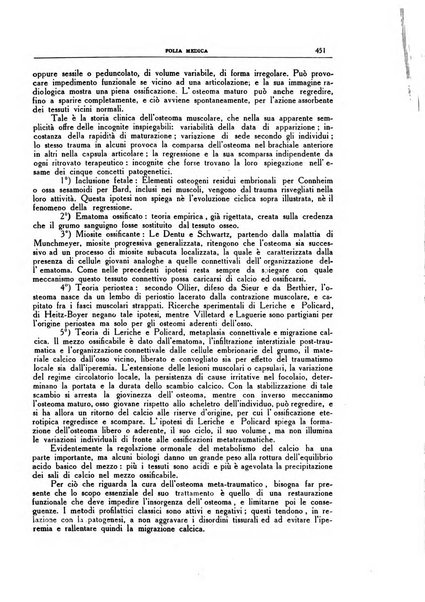 Folia medica periodico trimensile di patologia e clinica medica