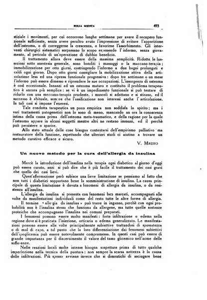 Folia medica periodico trimensile di patologia e clinica medica