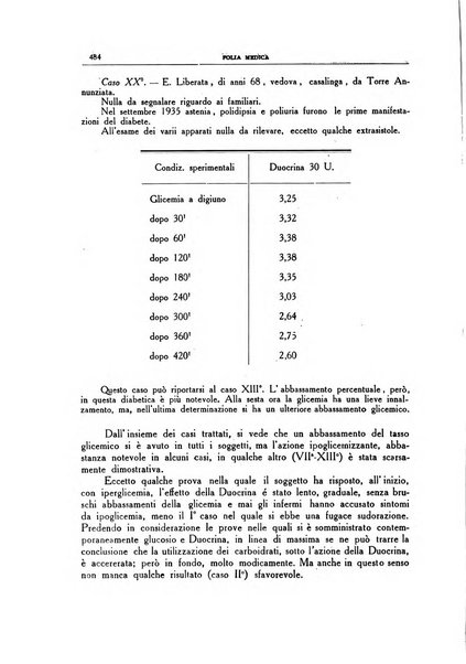 Folia medica periodico trimensile di patologia e clinica medica