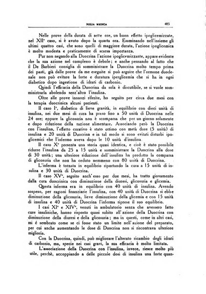 Folia medica periodico trimensile di patologia e clinica medica