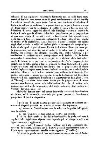 Folia medica periodico trimensile di patologia e clinica medica