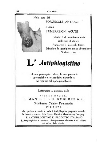 Folia medica periodico trimensile di patologia e clinica medica