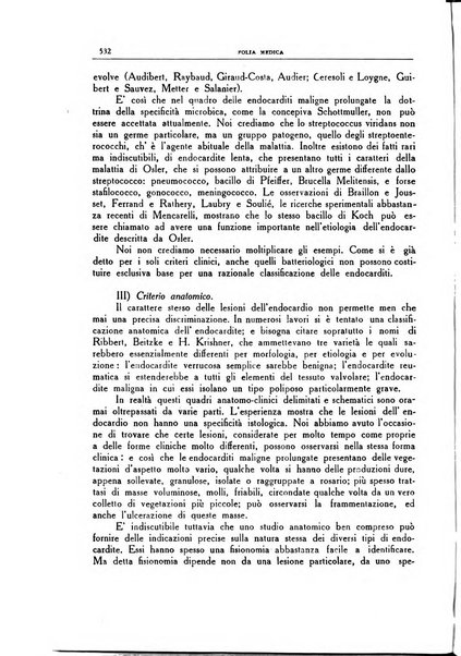 Folia medica periodico trimensile di patologia e clinica medica