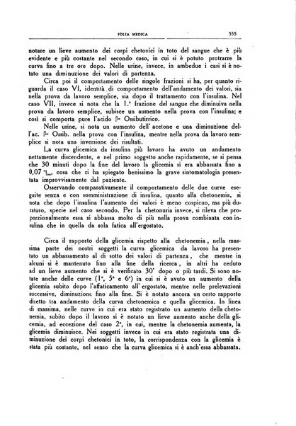 Folia medica periodico trimensile di patologia e clinica medica