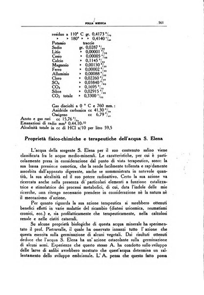 Folia medica periodico trimensile di patologia e clinica medica