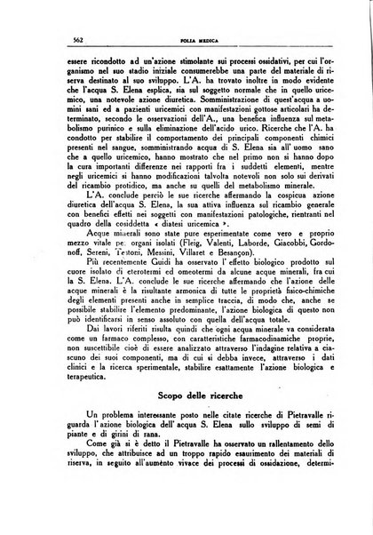 Folia medica periodico trimensile di patologia e clinica medica