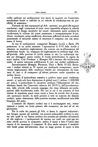 Folia medica periodico trimensile di patologia e clinica medica