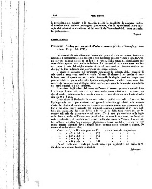 Folia medica periodico trimensile di patologia e clinica medica