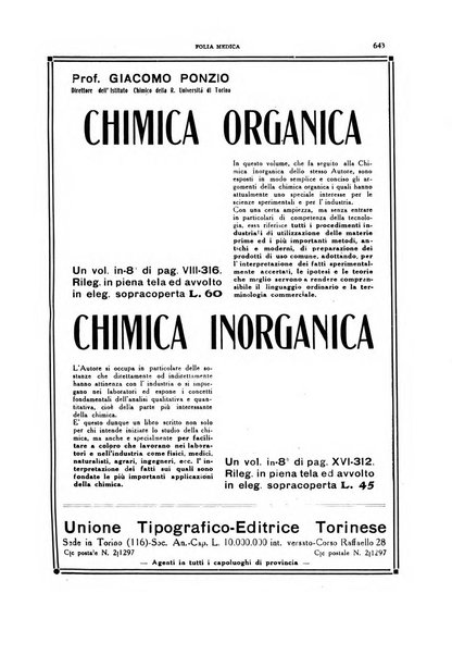 Folia medica periodico trimensile di patologia e clinica medica