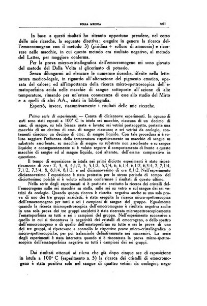 Folia medica periodico trimensile di patologia e clinica medica