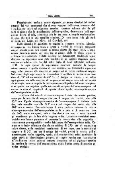 Folia medica periodico trimensile di patologia e clinica medica