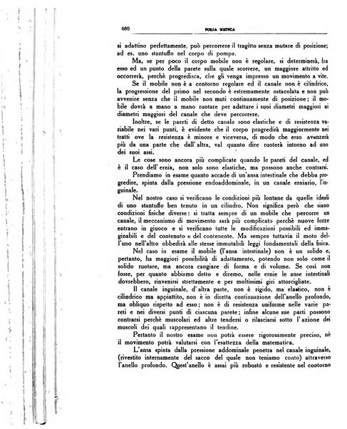 Folia medica periodico trimensile di patologia e clinica medica