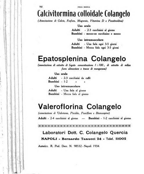 Folia medica periodico trimensile di patologia e clinica medica