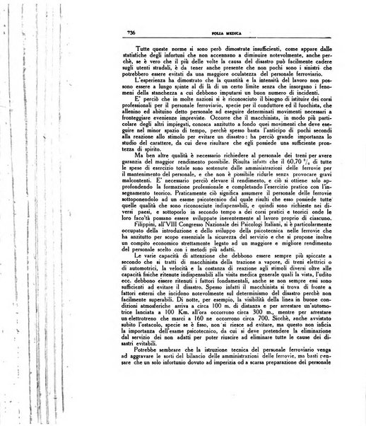 Folia medica periodico trimensile di patologia e clinica medica