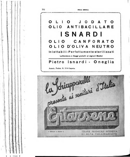 Folia medica periodico trimensile di patologia e clinica medica