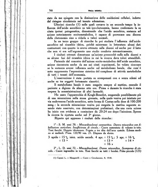 Folia medica periodico trimensile di patologia e clinica medica