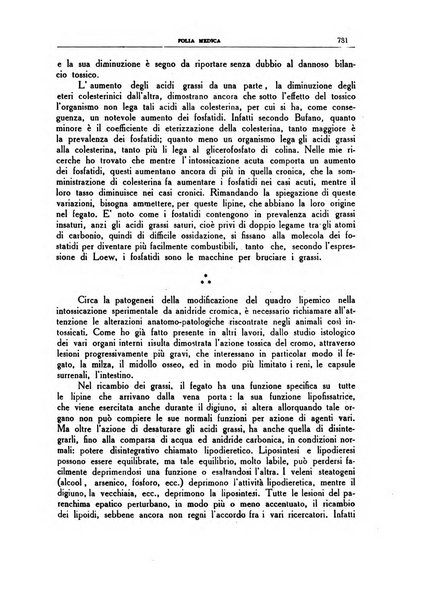 Folia medica periodico trimensile di patologia e clinica medica