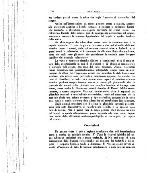 Folia medica periodico trimensile di patologia e clinica medica