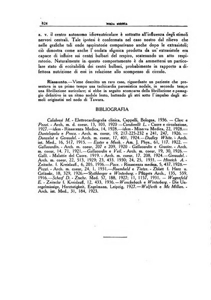 Folia medica periodico trimensile di patologia e clinica medica