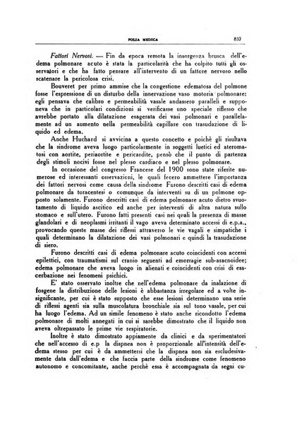 Folia medica periodico trimensile di patologia e clinica medica