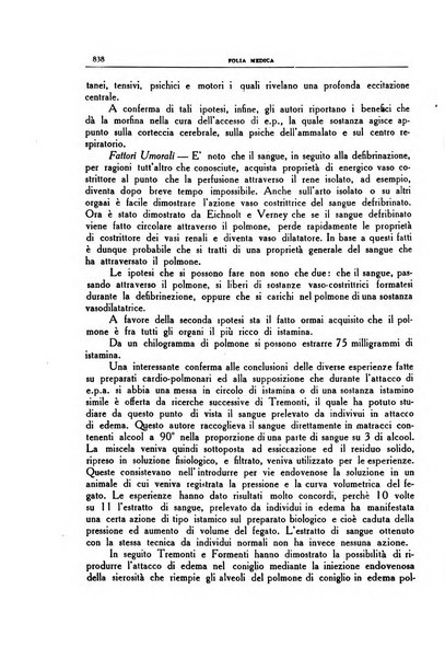 Folia medica periodico trimensile di patologia e clinica medica