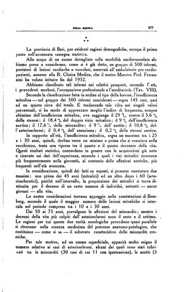 Folia medica periodico trimensile di patologia e clinica medica