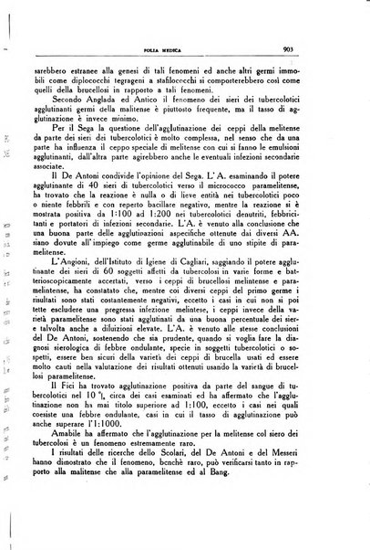 Folia medica periodico trimensile di patologia e clinica medica