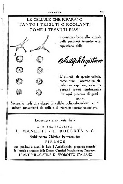 Folia medica periodico trimensile di patologia e clinica medica