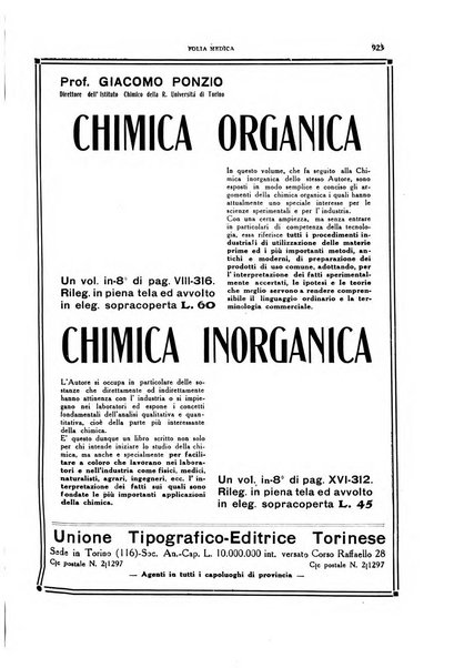 Folia medica periodico trimensile di patologia e clinica medica