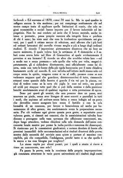 Folia medica periodico trimensile di patologia e clinica medica