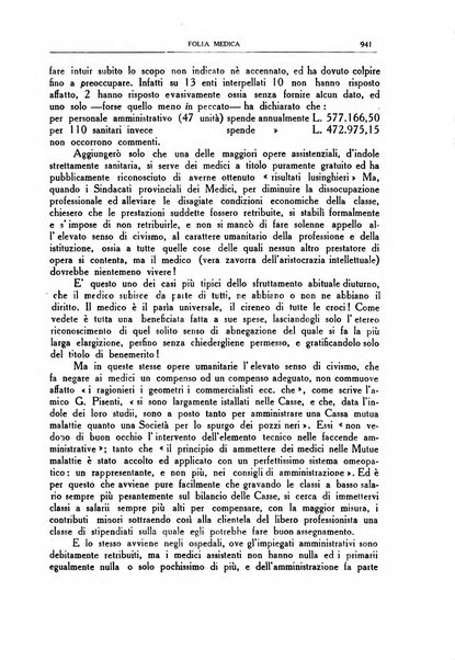 Folia medica periodico trimensile di patologia e clinica medica