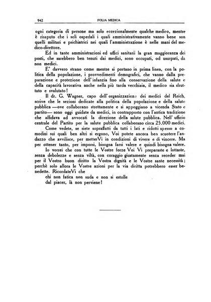 Folia medica periodico trimensile di patologia e clinica medica