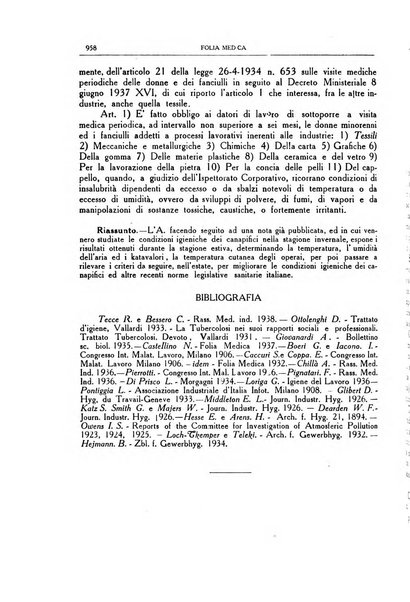 Folia medica periodico trimensile di patologia e clinica medica