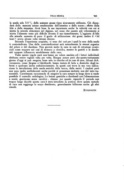 Folia medica periodico trimensile di patologia e clinica medica