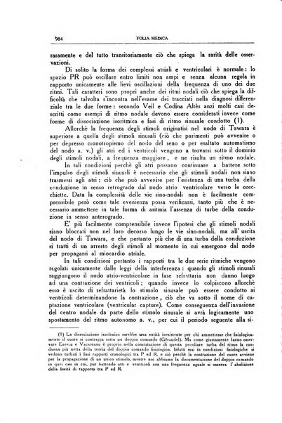 Folia medica periodico trimensile di patologia e clinica medica