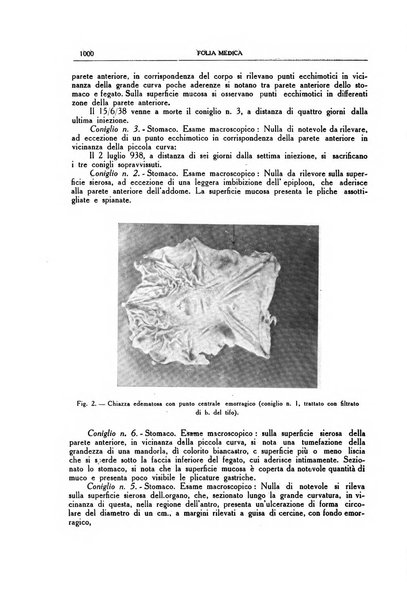 Folia medica periodico trimensile di patologia e clinica medica