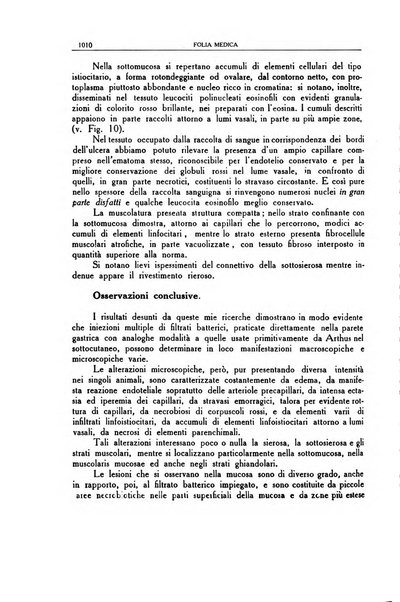 Folia medica periodico trimensile di patologia e clinica medica