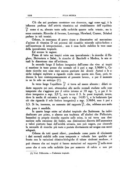 Folia medica periodico trimensile di patologia e clinica medica