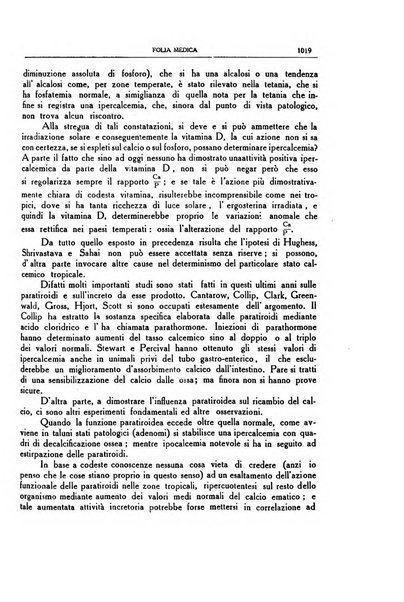 Folia medica periodico trimensile di patologia e clinica medica