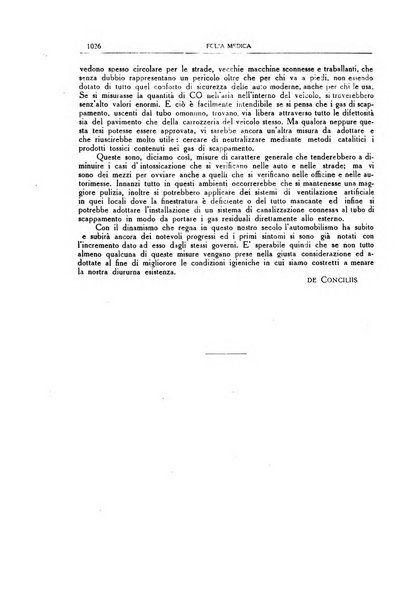 Folia medica periodico trimensile di patologia e clinica medica