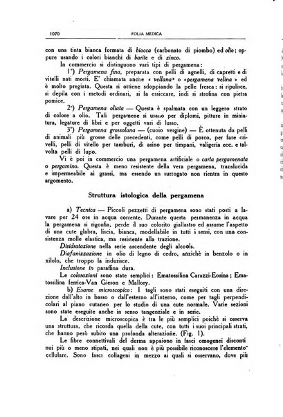 Folia medica periodico trimensile di patologia e clinica medica