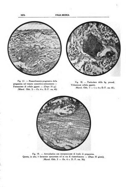 Folia medica periodico trimensile di patologia e clinica medica