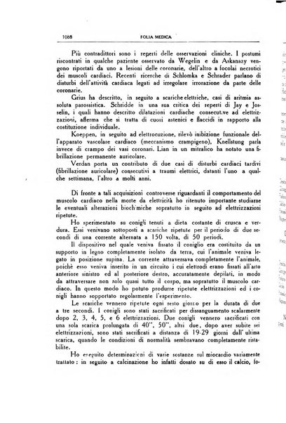 Folia medica periodico trimensile di patologia e clinica medica