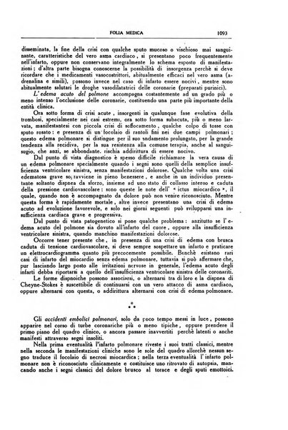 Folia medica periodico trimensile di patologia e clinica medica