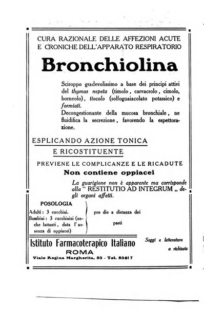 Folia medica periodico trimensile di patologia e clinica medica