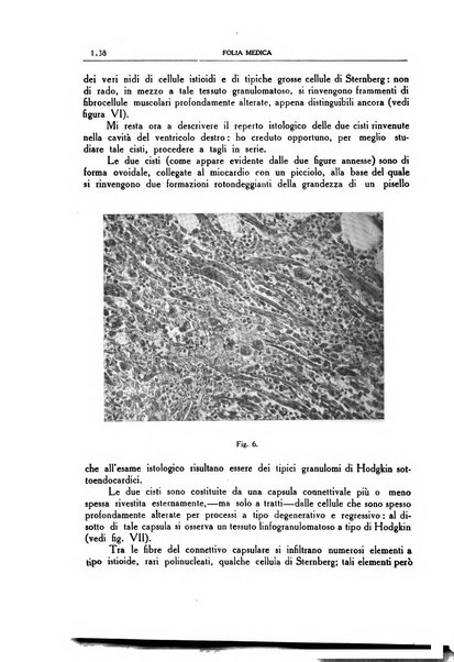 Folia medica periodico trimensile di patologia e clinica medica