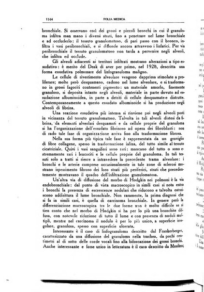 Folia medica periodico trimensile di patologia e clinica medica