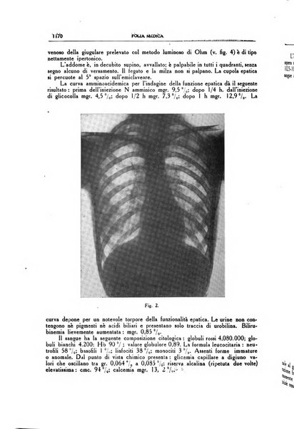 Folia medica periodico trimensile di patologia e clinica medica